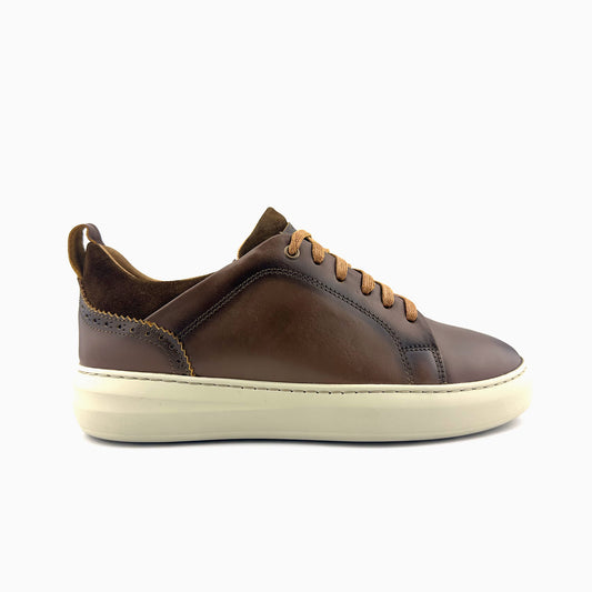 116 Basket Cuir Maron