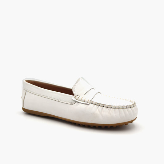 M03 Mocassin Blanc