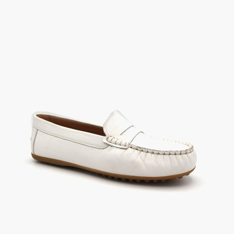M03 Mocassin Blanc