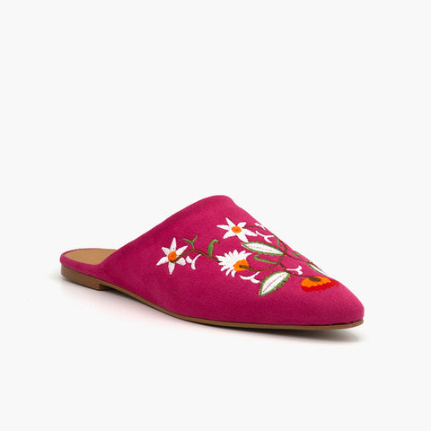 B50 Babouche Daim Fuchsia